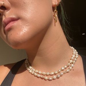 Antique Pearl and Gold Necklace